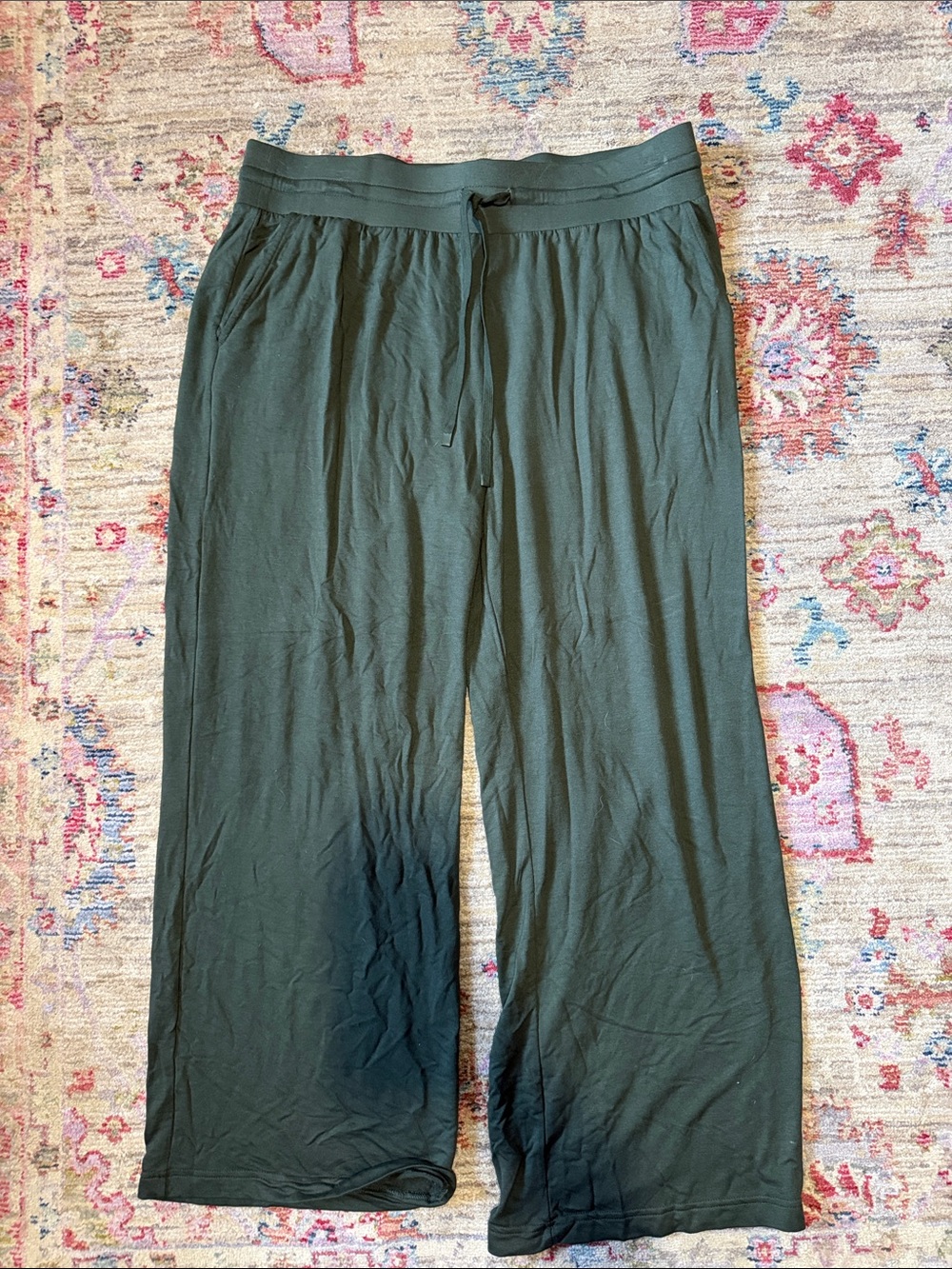 Terra & Sky Black Elastic Waist Pants